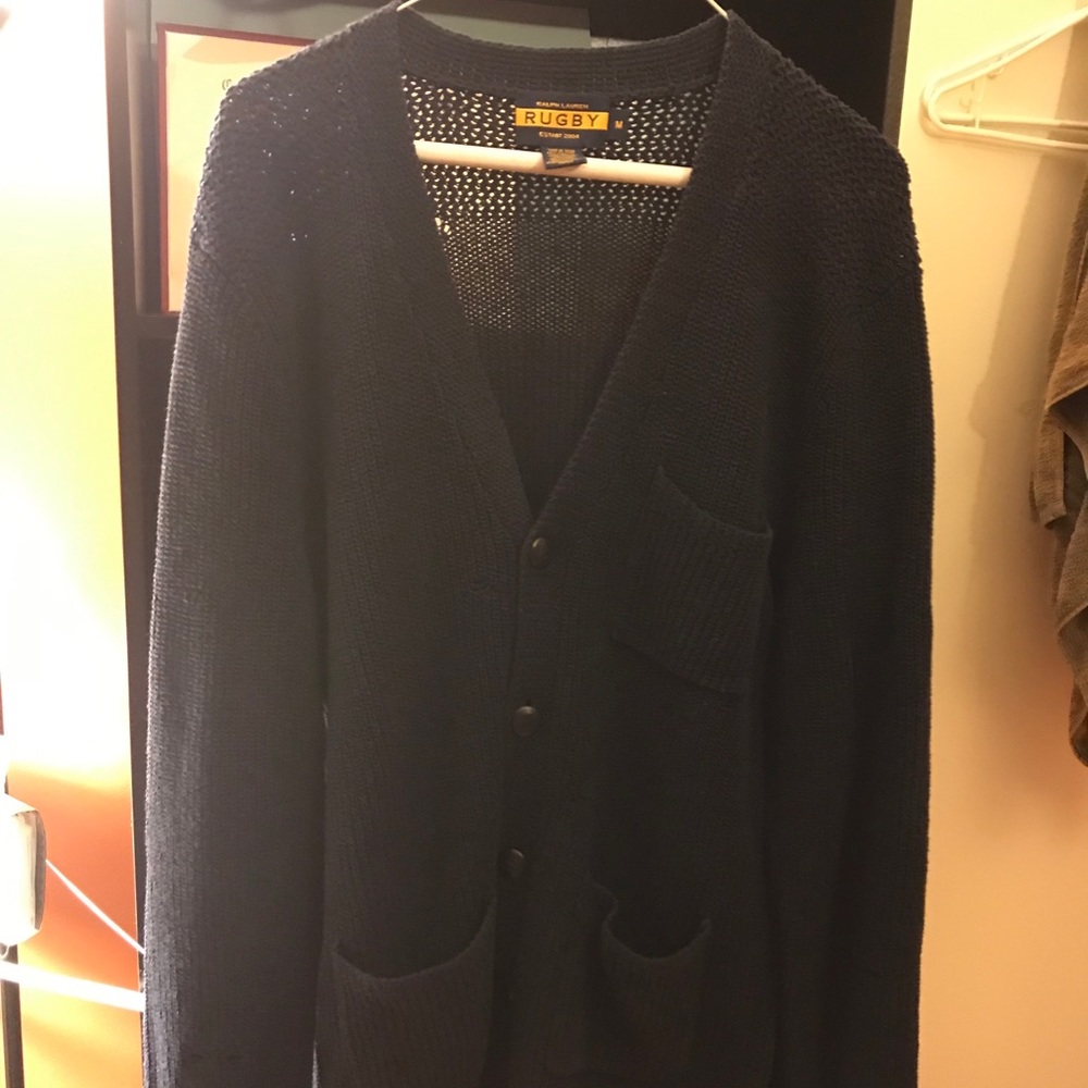 Polo Ralph Lauren Rugby Distressed 
Cardigan